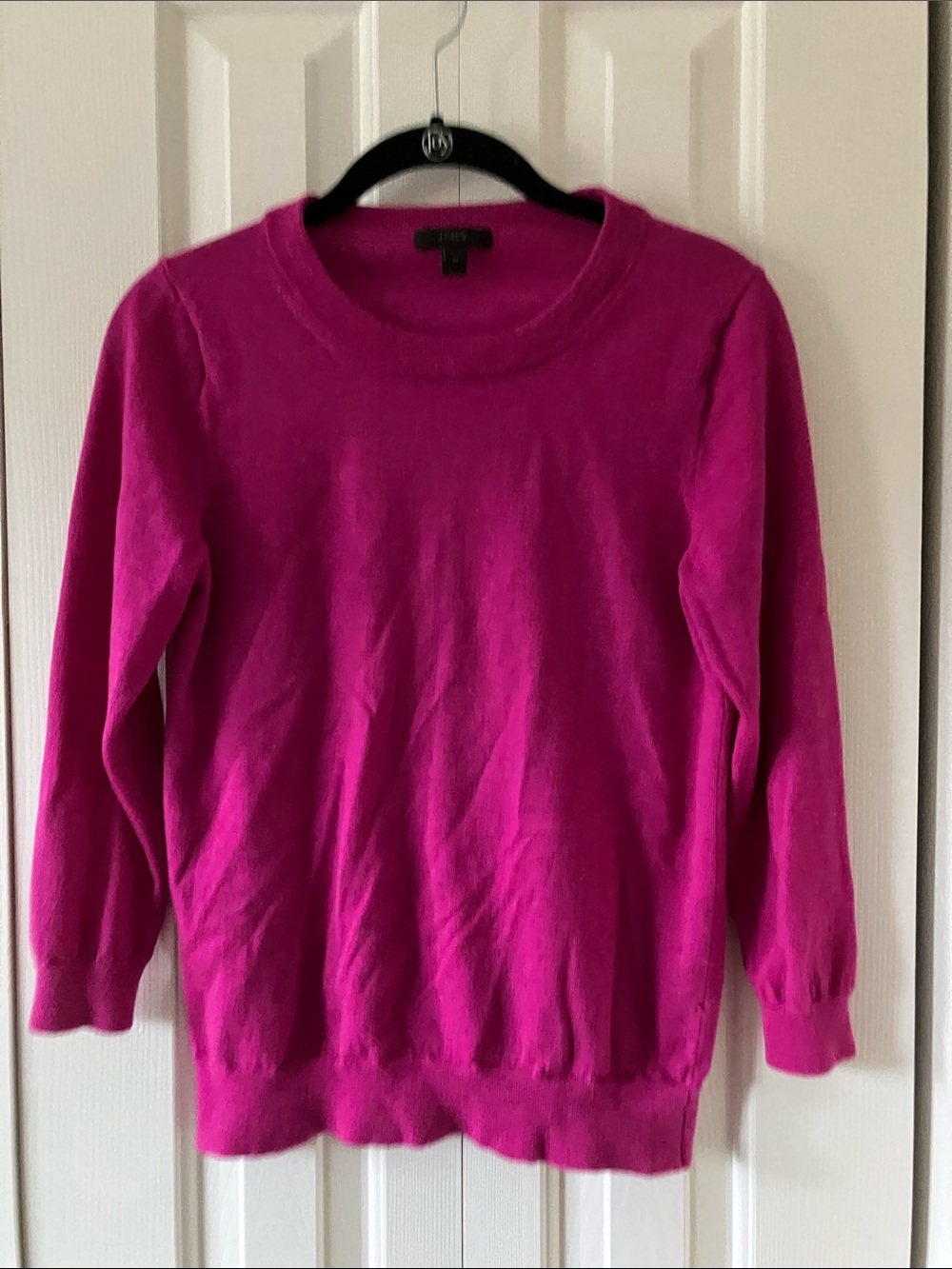 J. Crew Crewneck Sweater - Bright Fuchsia